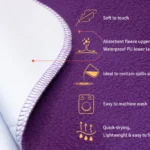 Intimacy blanket infographic. This is best waterproof blanket during intimacy. Soft and absorbent