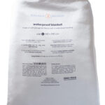 Waterproof sex blanket backing made of satin packaging