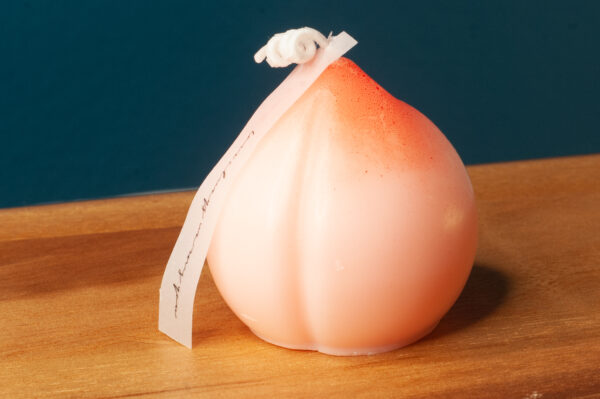 Butt emoji candle - peach shaped novelty candle