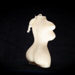 Novelty figure naked Female candle back side with breast