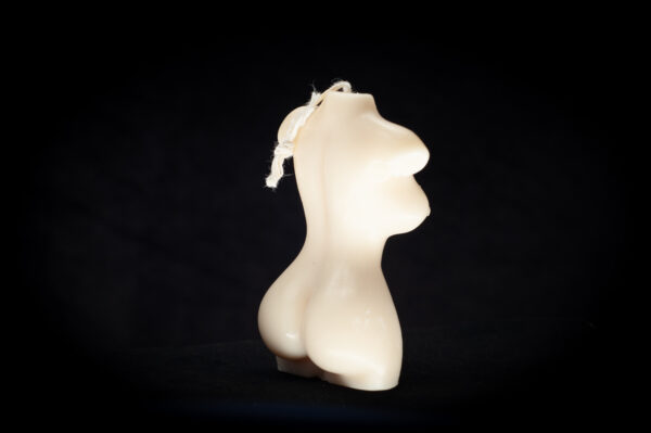 Novelty figure naked Female candle back side with breast