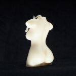 Novelty figure Female candle back side