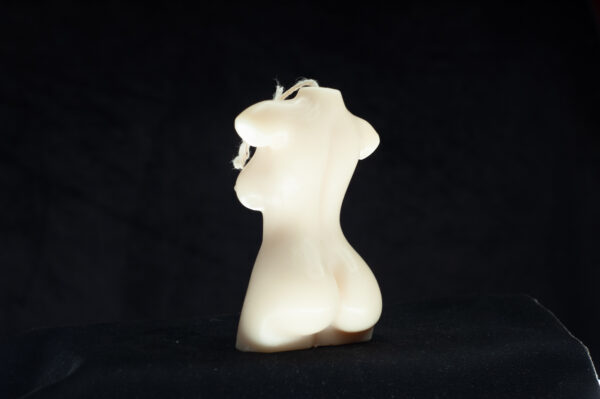 Novelty figure Female candle back side