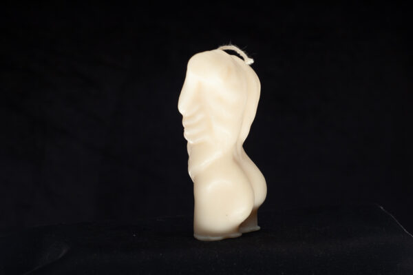 Male abs and butt naked figure candle