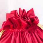 Red Santa Sack Velvet fabric