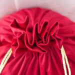 Red Santa Sack Velvet fabric