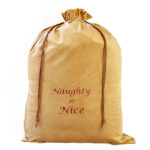 Golden Velvet Santa Sack
