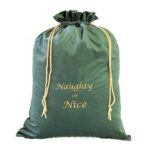 Green Velvet Santa Sack