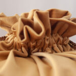 Golden Santa Sack Velvet fabric