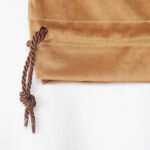 Golden Santa Sack Velvet fabric