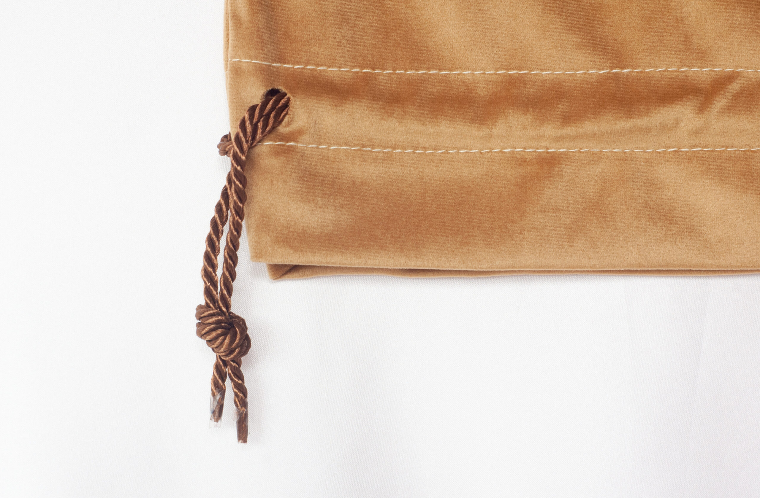 Golden Santa Sack Velvet fabric