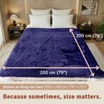 Velvety Waterproof Blanket (XX-Large) Purple King size waterproof blanket