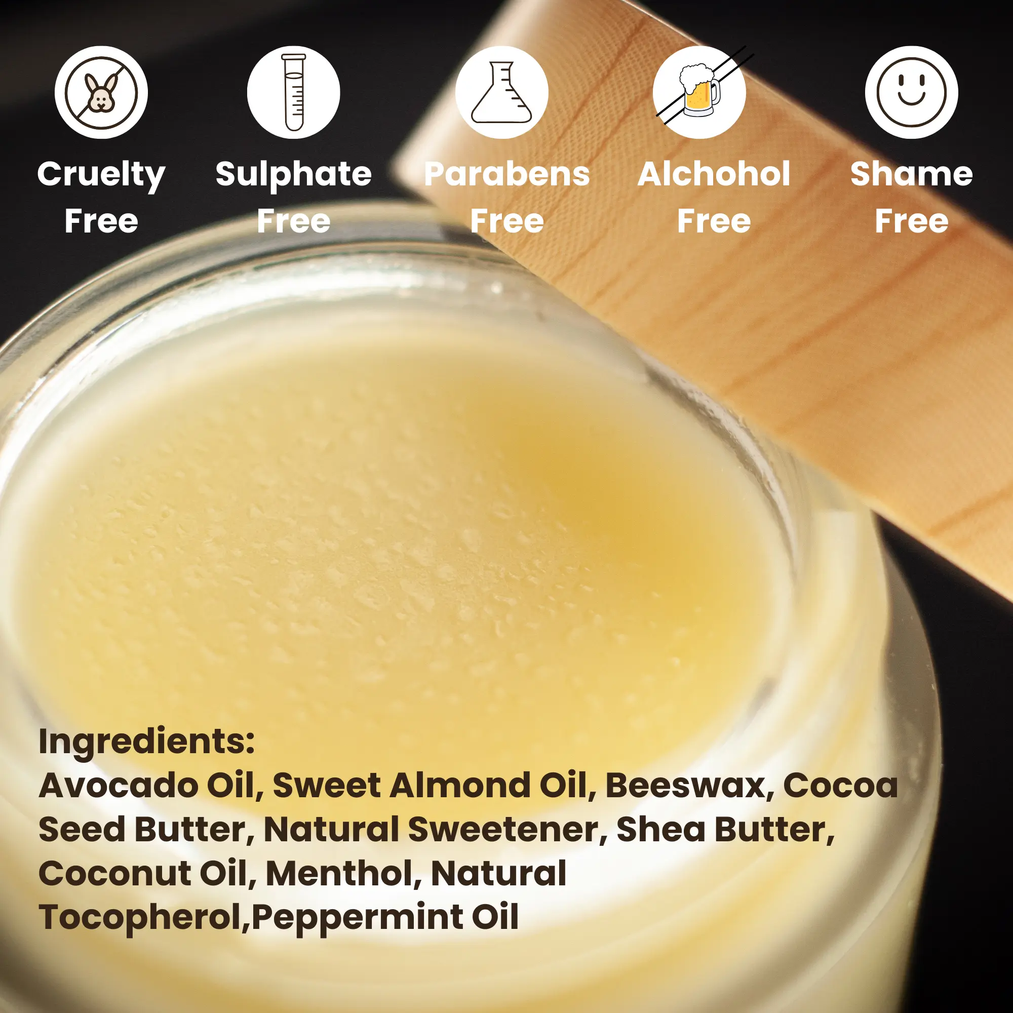 Intimacy Essential sensual balm—crafted for female pleasure, heightening arousal and sensations with all-natural ingredients. Sensual tingle balm for orgasms in a clear jar, held between fingers above a table, used as an orgasm enhancer and stimulating balm for men and women. Boost pleasure, intensify sensations, and enhance intimacy with this premium climax enhancement balm for sexual wellness and satisfaction. The tingle lip balm is a sex balm also known as tingle mint lip balm