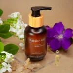 Banana Passion Jasmine Massage Oil ingredients—pure jasmine, calming essential oils, sensual body oil for couples, sleep support, relaxation, increased libido, and romantic intimacy.